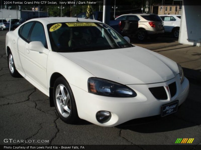 Ivory White / Dark Pewter 2004 Pontiac Grand Prix GTP Sedan
