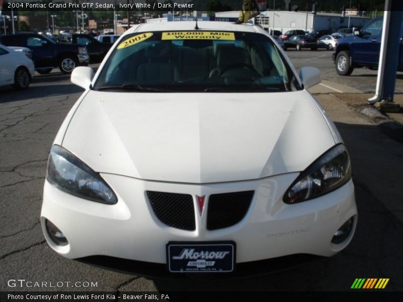 Ivory White / Dark Pewter 2004 Pontiac Grand Prix GTP Sedan