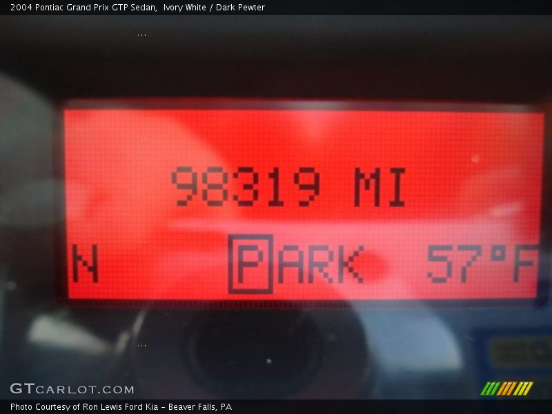 Ivory White / Dark Pewter 2004 Pontiac Grand Prix GTP Sedan