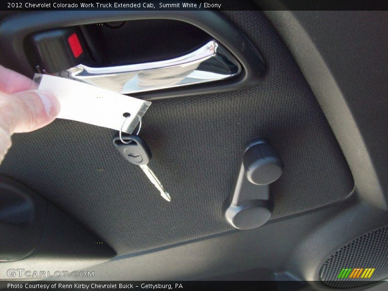 Summit White / Ebony 2012 Chevrolet Colorado Work Truck Extended Cab