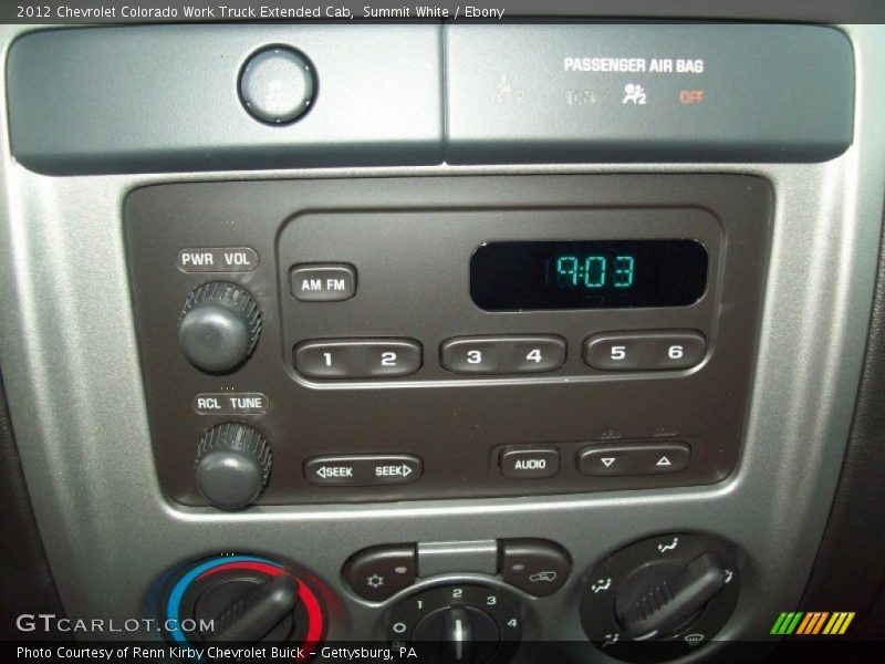 Audio System of 2012 Colorado Work Truck Extended Cab