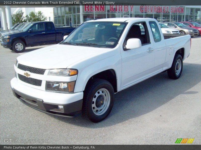 Summit White / Ebony 2012 Chevrolet Colorado Work Truck Extended Cab