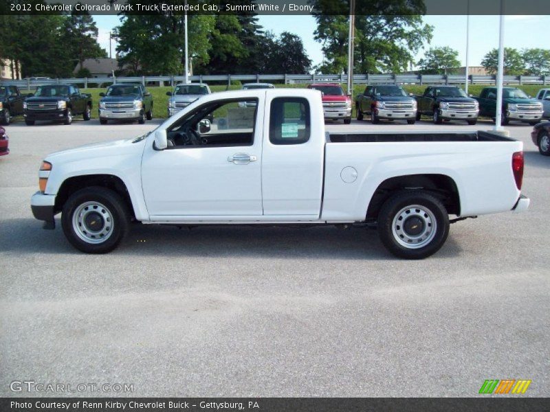 Summit White / Ebony 2012 Chevrolet Colorado Work Truck Extended Cab