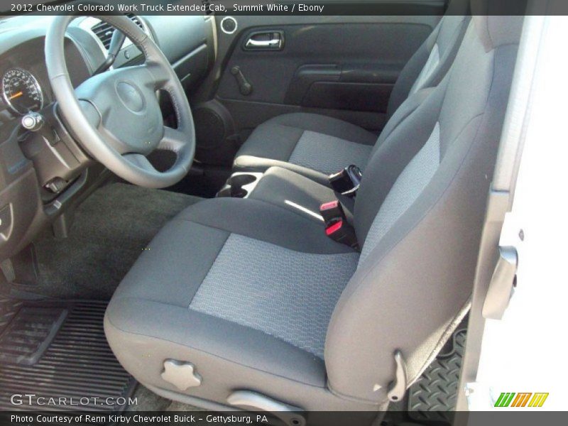 Front Seat of 2012 Colorado Work Truck Extended Cab