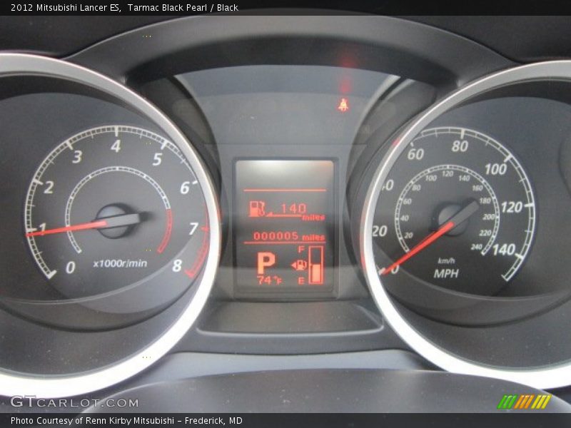 Tarmac Black Pearl / Black 2012 Mitsubishi Lancer ES