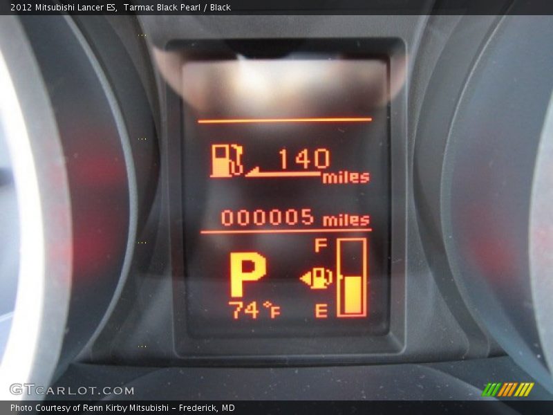 Tarmac Black Pearl / Black 2012 Mitsubishi Lancer ES