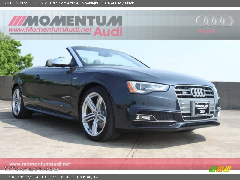 Moonlight Blue Metallic / Black 2013 Audi S5 3.0 TFSI quattro Convertible