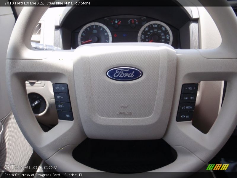 Steel Blue Metallic / Stone 2010 Ford Escape XLS
