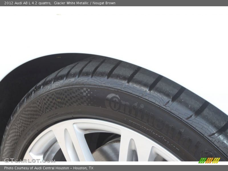 Glacier White Metallic / Nougat Brown 2012 Audi A8 L 4.2 quattro