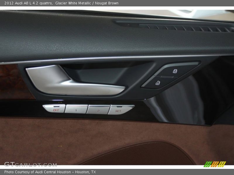 Glacier White Metallic / Nougat Brown 2012 Audi A8 L 4.2 quattro