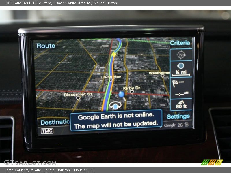 Glacier White Metallic / Nougat Brown 2012 Audi A8 L 4.2 quattro