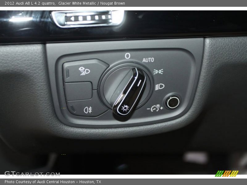 Glacier White Metallic / Nougat Brown 2012 Audi A8 L 4.2 quattro