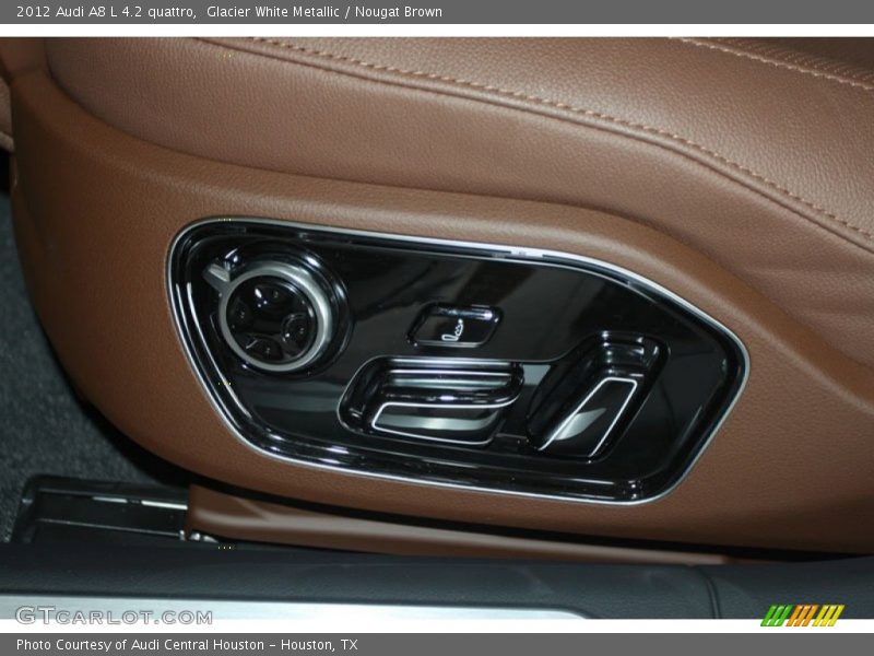 Glacier White Metallic / Nougat Brown 2012 Audi A8 L 4.2 quattro