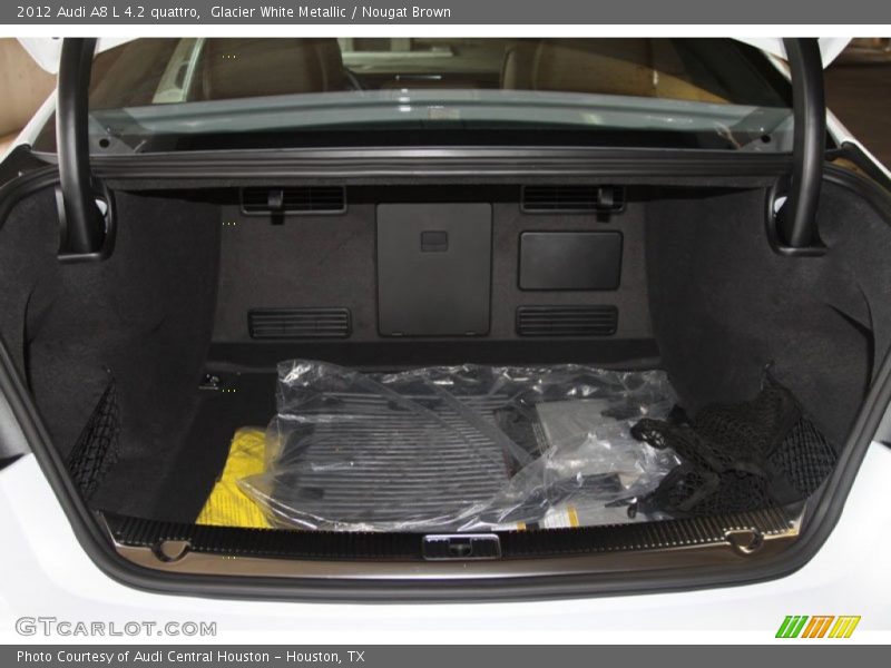 Glacier White Metallic / Nougat Brown 2012 Audi A8 L 4.2 quattro