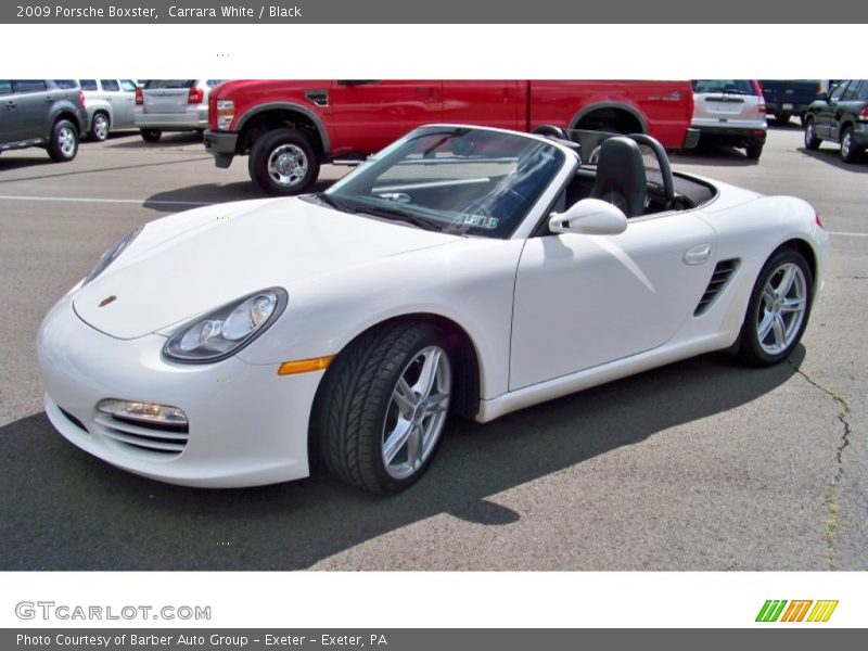 Carrara White / Black 2009 Porsche Boxster