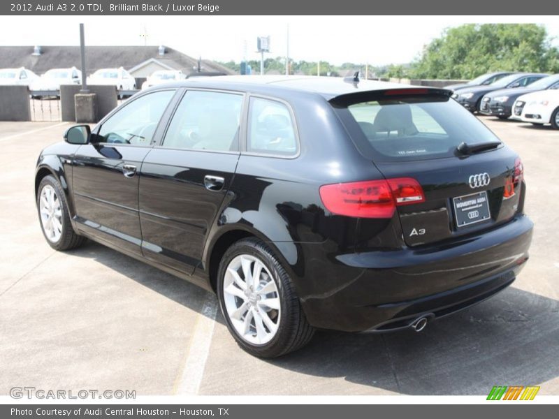 Brilliant Black / Luxor Beige 2012 Audi A3 2.0 TDI