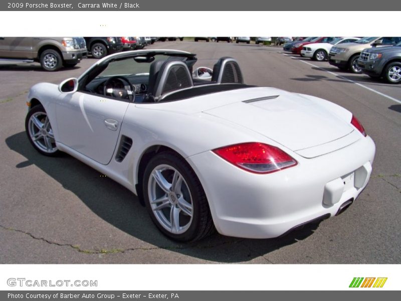 Carrara White / Black 2009 Porsche Boxster