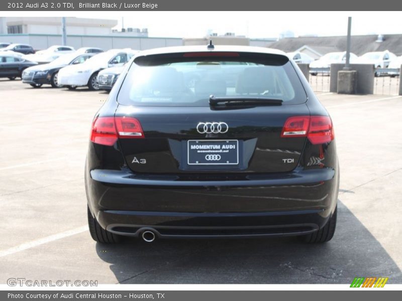 Brilliant Black / Luxor Beige 2012 Audi A3 2.0 TDI