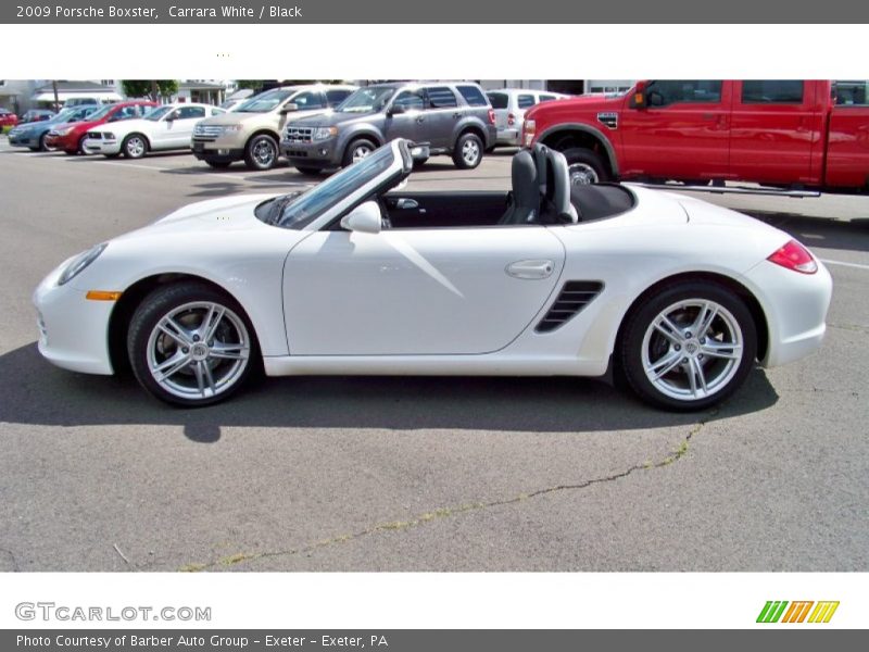 Carrara White / Black 2009 Porsche Boxster