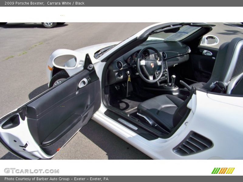Carrara White / Black 2009 Porsche Boxster