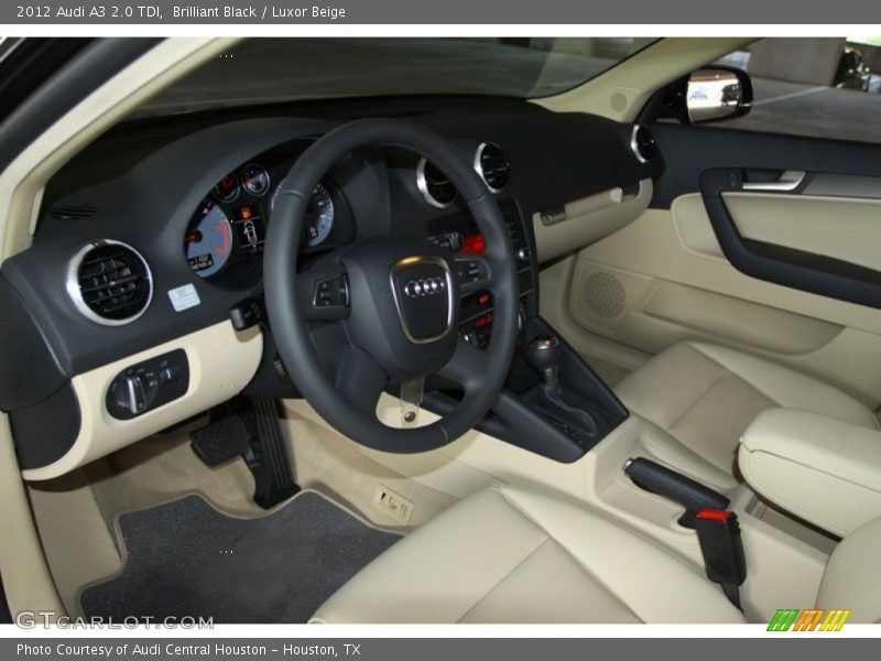Brilliant Black / Luxor Beige 2012 Audi A3 2.0 TDI