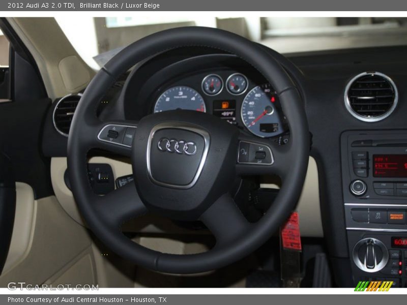 Brilliant Black / Luxor Beige 2012 Audi A3 2.0 TDI
