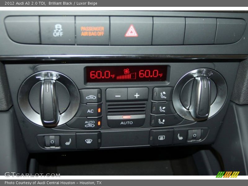 Brilliant Black / Luxor Beige 2012 Audi A3 2.0 TDI