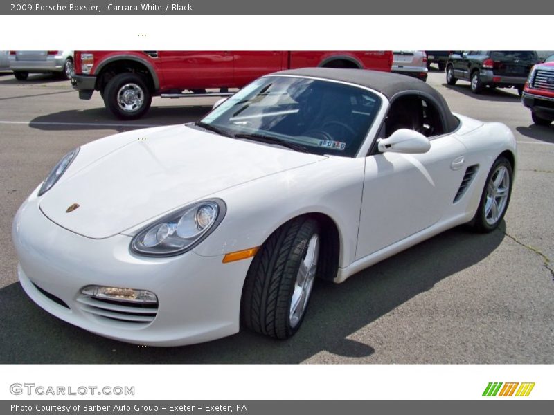 Carrara White / Black 2009 Porsche Boxster