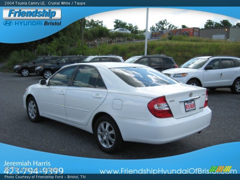 Crystal White / Taupe 2004 Toyota Camry LE