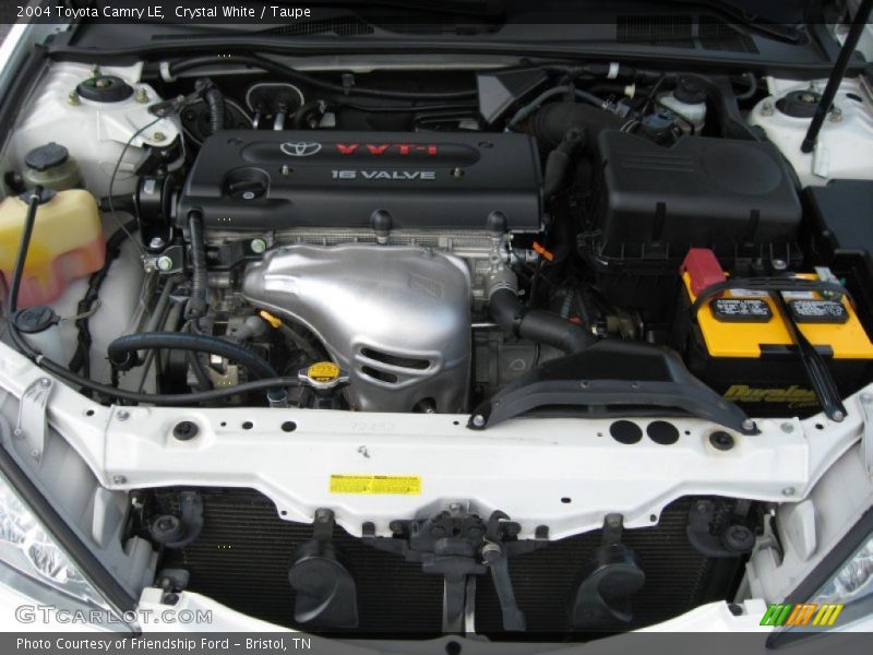 Crystal White / Taupe 2004 Toyota Camry LE
