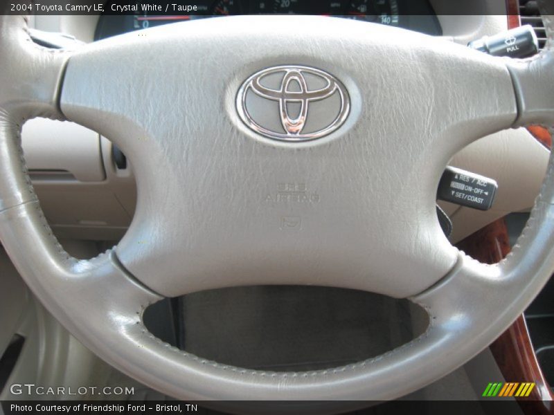 Crystal White / Taupe 2004 Toyota Camry LE