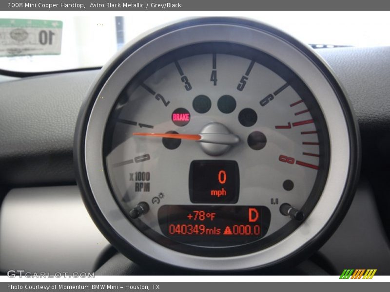 Astro Black Metallic / Grey/Black 2008 Mini Cooper Hardtop