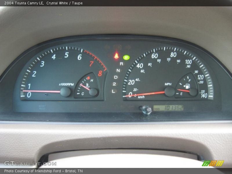 Crystal White / Taupe 2004 Toyota Camry LE