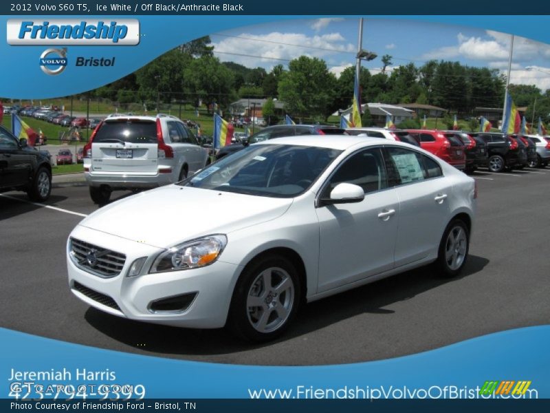 Ice White / Off Black/Anthracite Black 2012 Volvo S60 T5