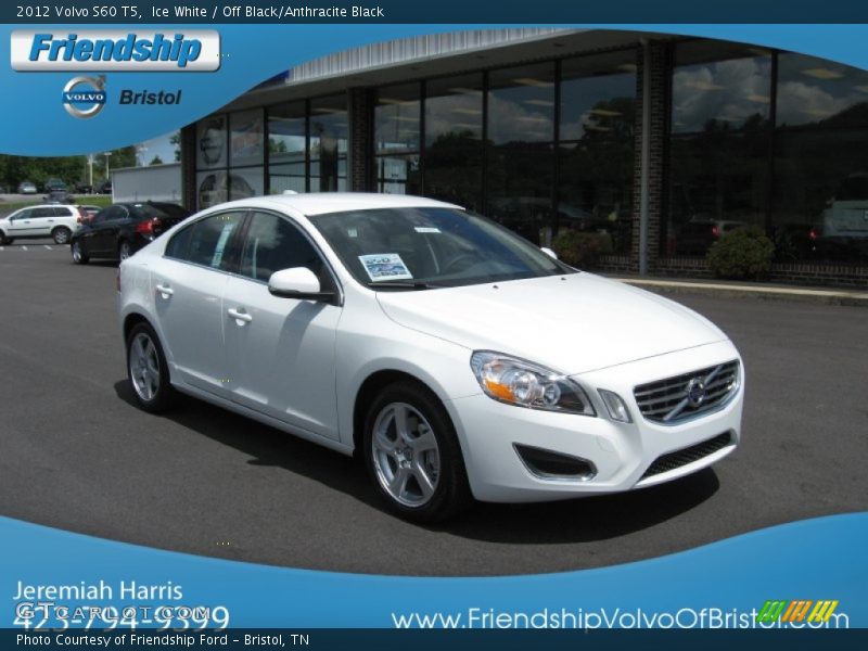 Ice White / Off Black/Anthracite Black 2012 Volvo S60 T5