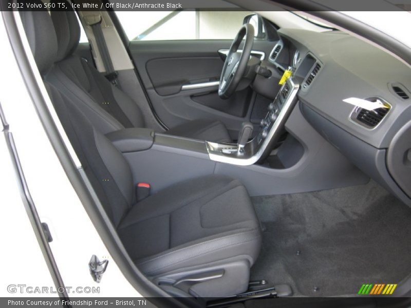 Ice White / Off Black/Anthracite Black 2012 Volvo S60 T5