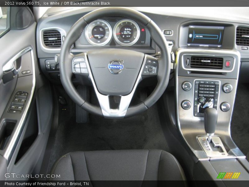 Ice White / Off Black/Anthracite Black 2012 Volvo S60 T5