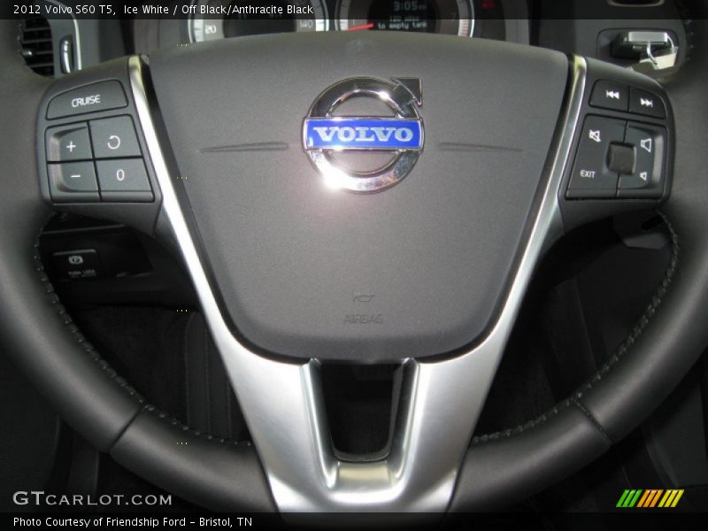 Ice White / Off Black/Anthracite Black 2012 Volvo S60 T5