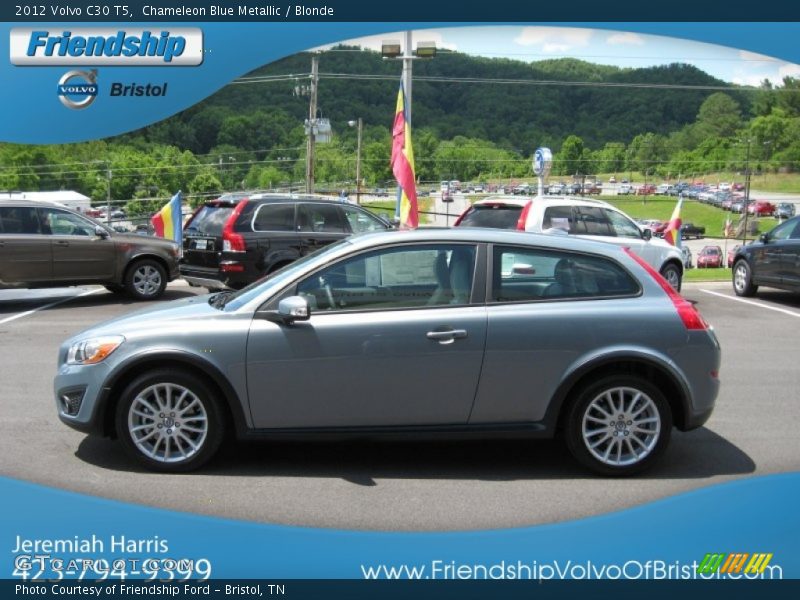 Chameleon Blue Metallic / Blonde 2012 Volvo C30 T5