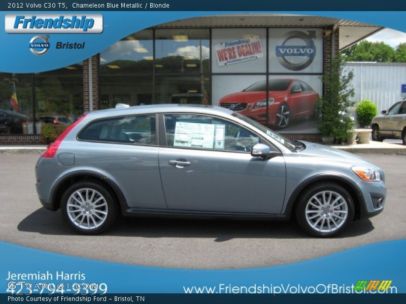 Chameleon Blue Metallic / Blonde 2012 Volvo C30 T5