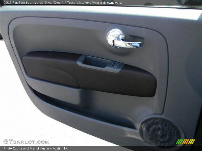 Verde Oliva (Green) / Tessuto Marrone/Avorio (Brown/Ivory) 2012 Fiat 500 Pop