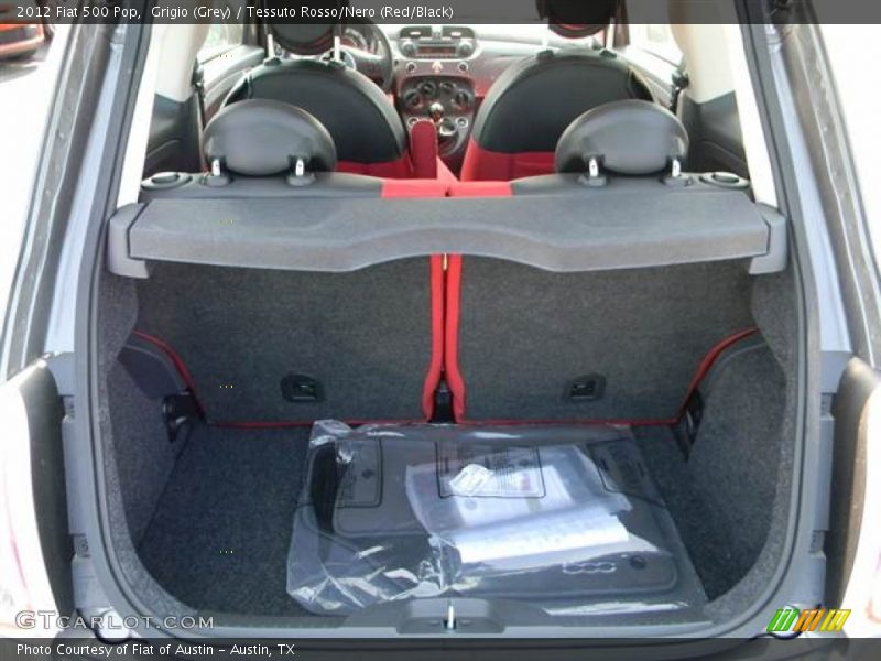 Grigio (Grey) / Tessuto Rosso/Nero (Red/Black) 2012 Fiat 500 Pop