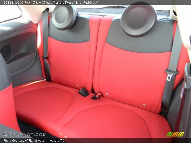 Grigio (Grey) / Tessuto Rosso/Nero (Red/Black) 2012 Fiat 500 Pop