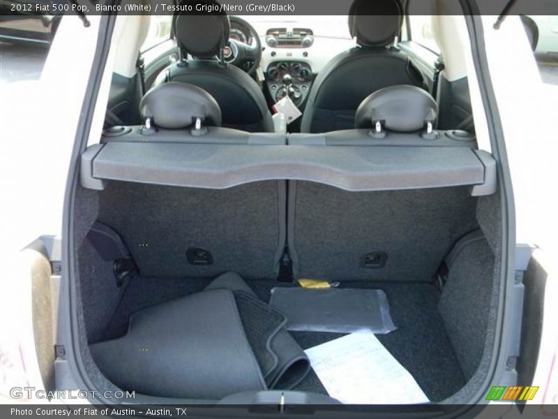 Bianco (White) / Tessuto Grigio/Nero (Grey/Black) 2012 Fiat 500 Pop
