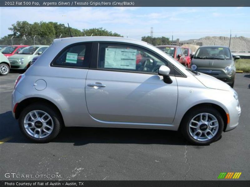 Argento (Silver) / Tessuto Grigio/Nero (Grey/Black) 2012 Fiat 500 Pop