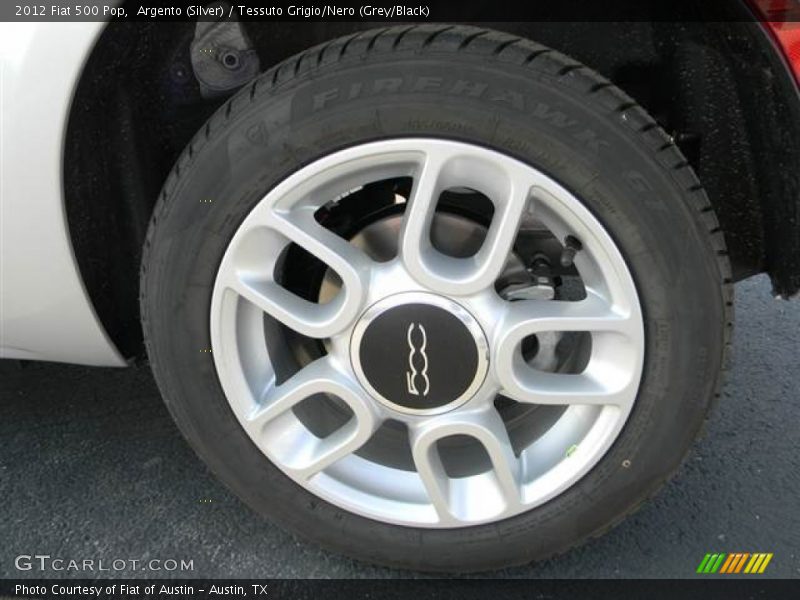 Argento (Silver) / Tessuto Grigio/Nero (Grey/Black) 2012 Fiat 500 Pop
