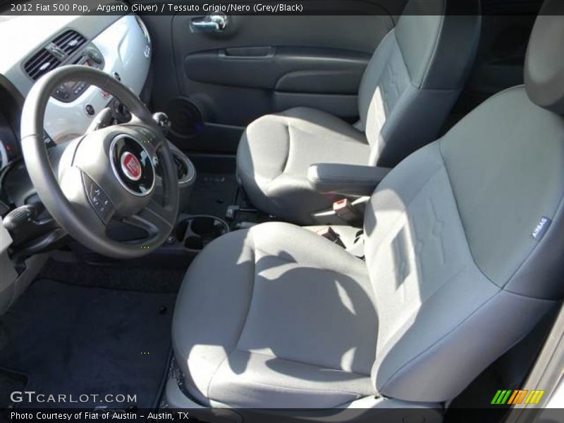 Argento (Silver) / Tessuto Grigio/Nero (Grey/Black) 2012 Fiat 500 Pop
