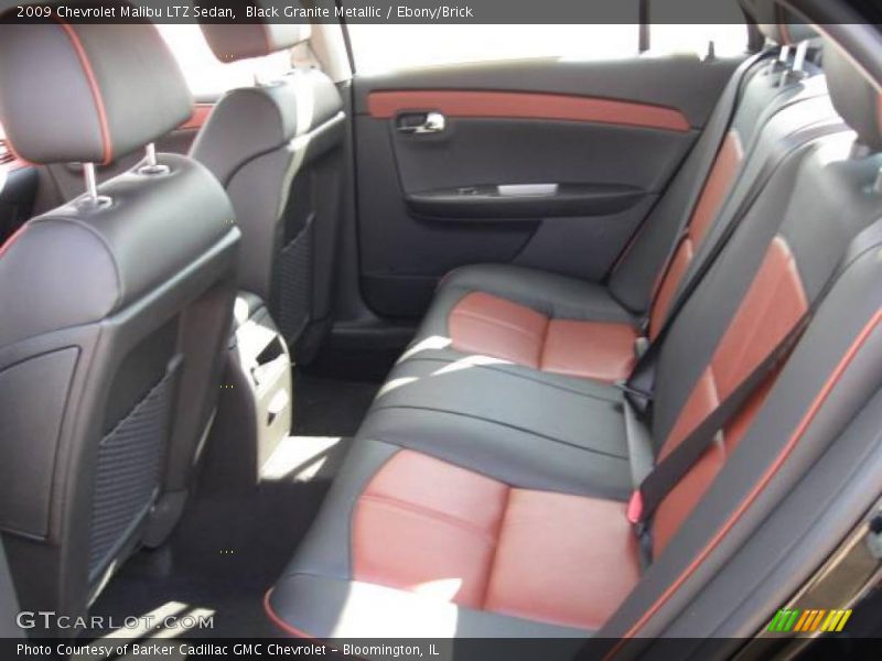 Black Granite Metallic / Ebony/Brick 2009 Chevrolet Malibu LTZ Sedan
