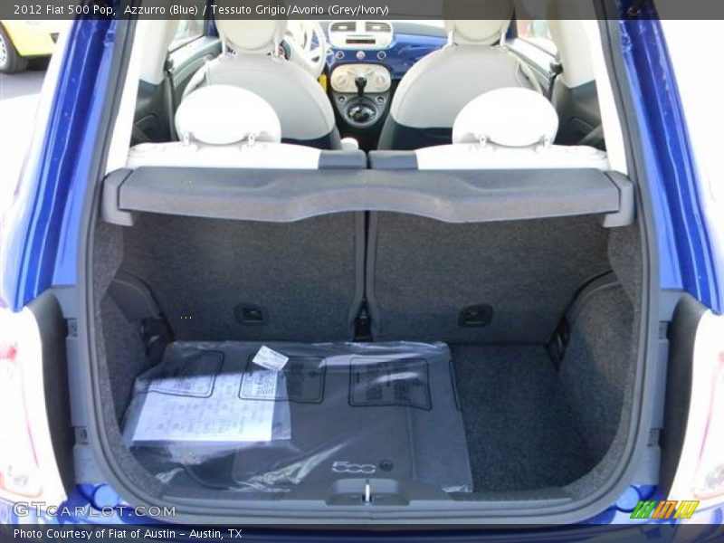 Azzurro (Blue) / Tessuto Grigio/Avorio (Grey/Ivory) 2012 Fiat 500 Pop