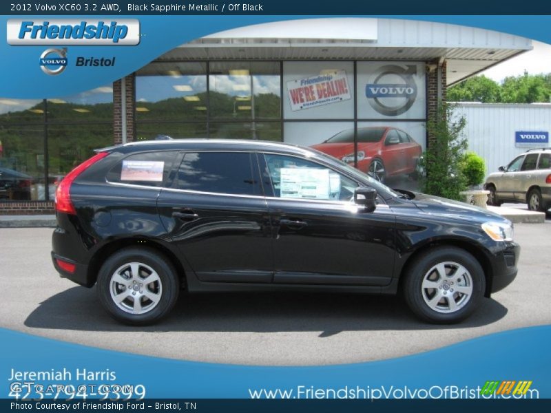 Black Sapphire Metallic / Off Black 2012 Volvo XC60 3.2 AWD